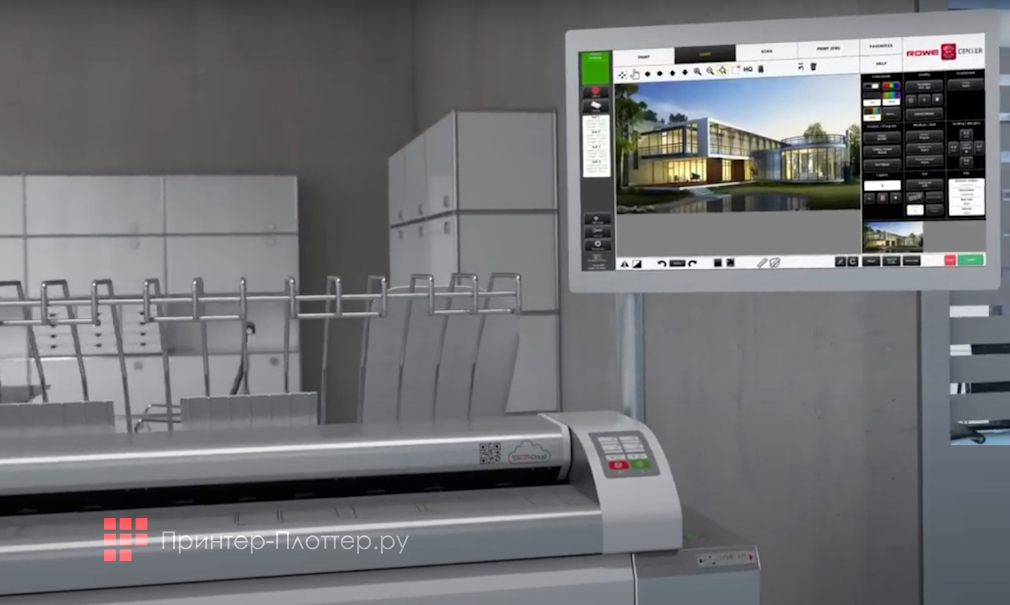 ROWE DocuPress i8L MFP. Панель управления