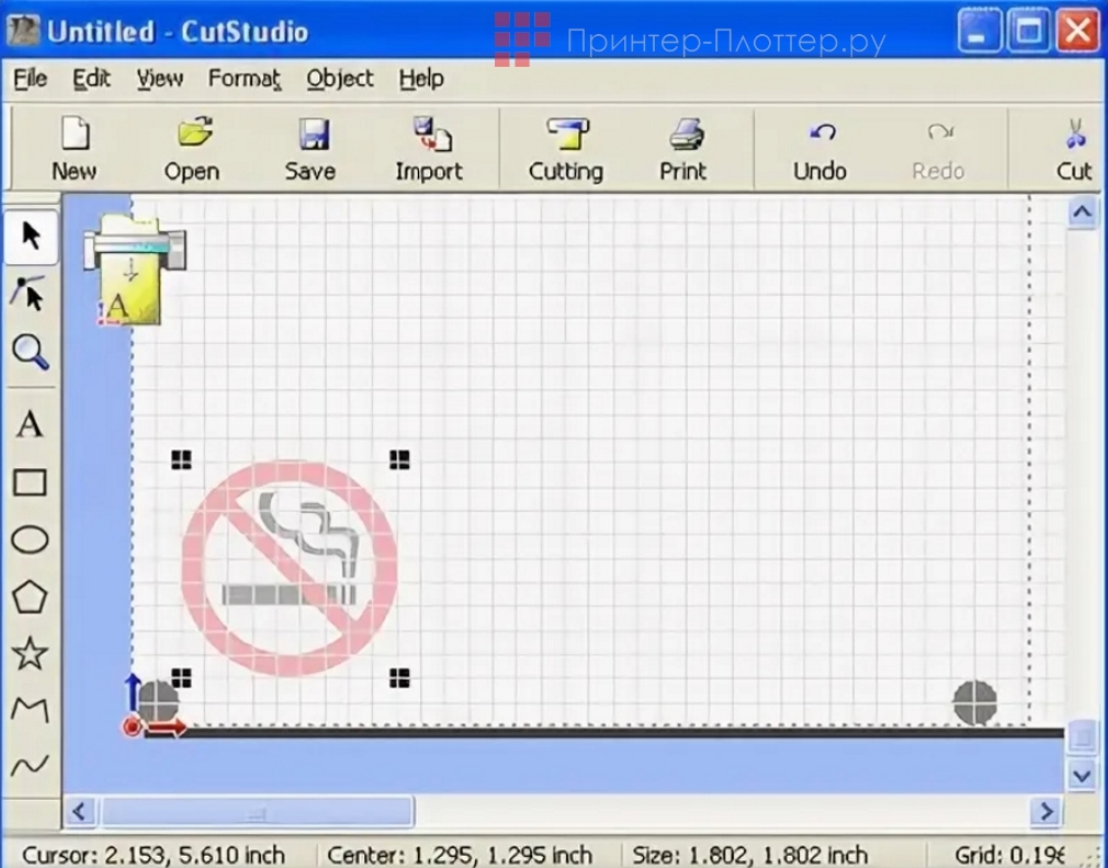 SAGA SC 30II (SG-SC476). Функции CutStudio