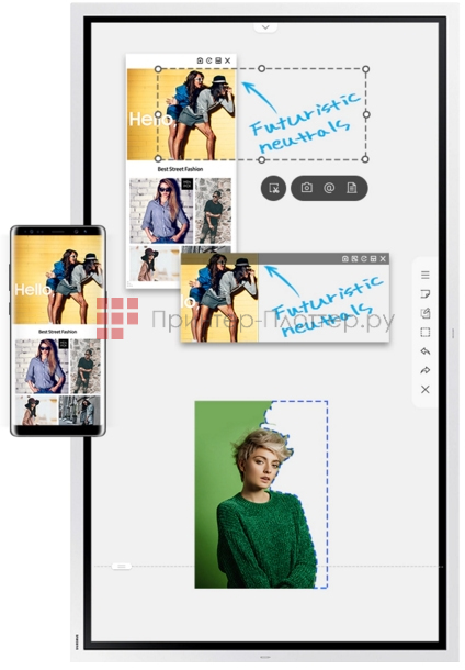 Samsung Flip WM55R. Гибкое редактирование изображения