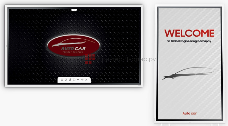 Samsung Flip WM65R. Индивидуальная экранная заставка