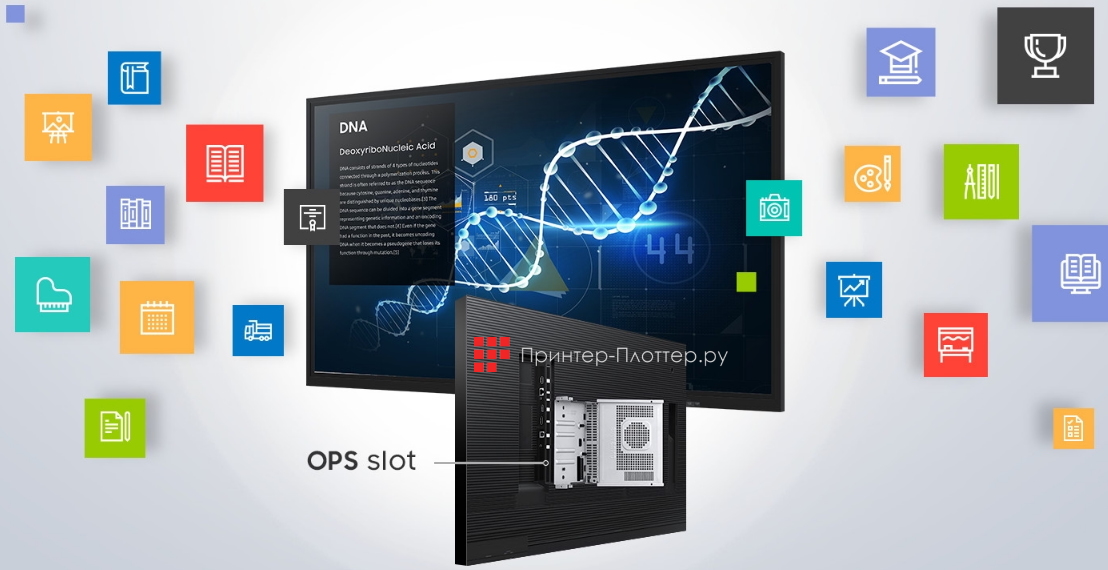 Samsung Flip WM75A. Поддержка стандарта Open Pluggable Specification