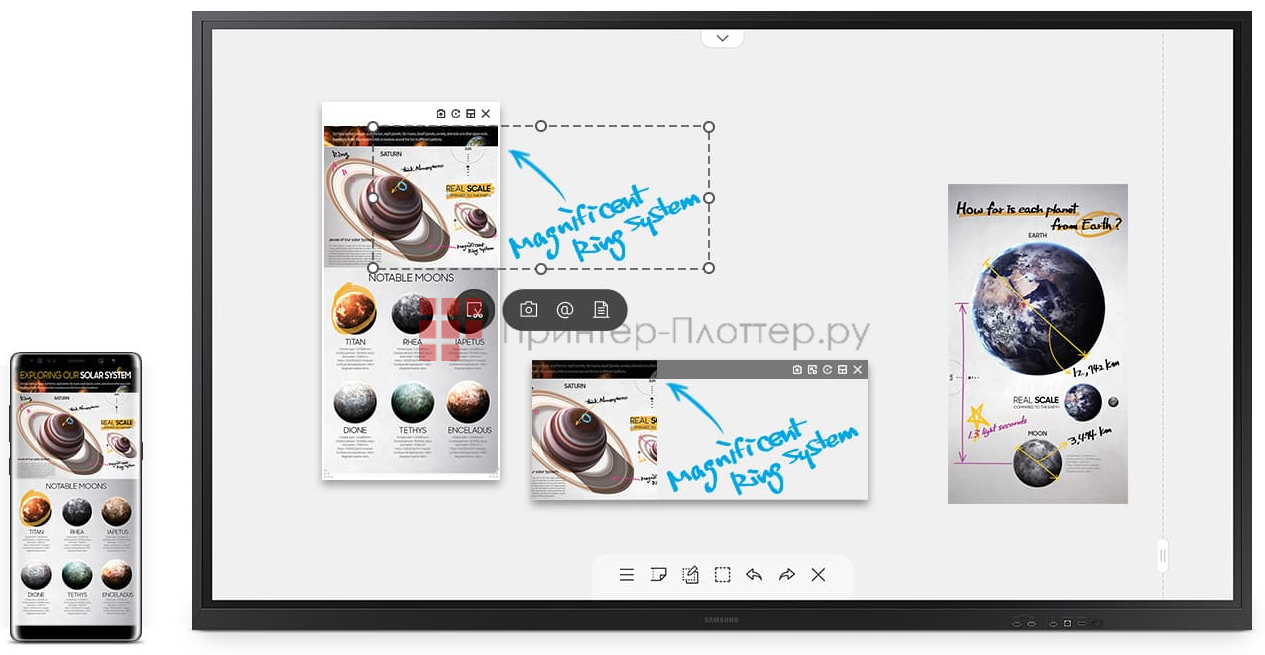 Samsung Flip WM85R. Гибкое редактирование изображений