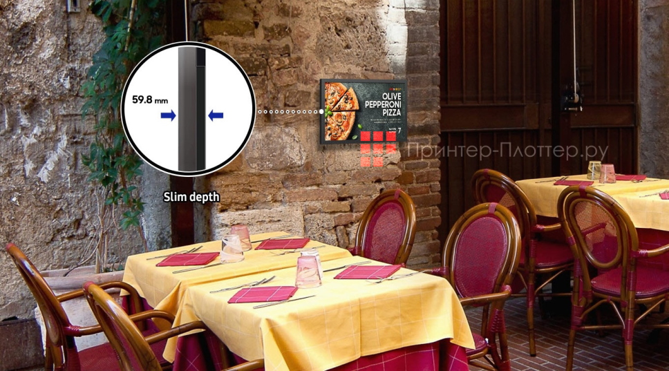 Samsung OH24B. Тонкая и компактная конструкция