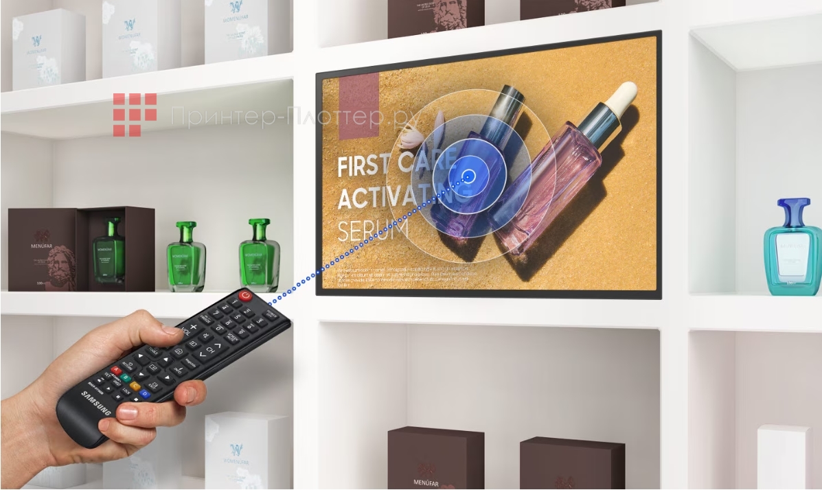 Samsung QB24C-T. Отлично организованное управление