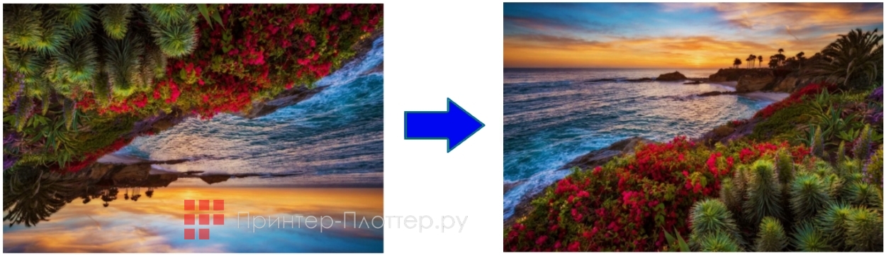 Sharp BP-50C65EU. Поворот изображения