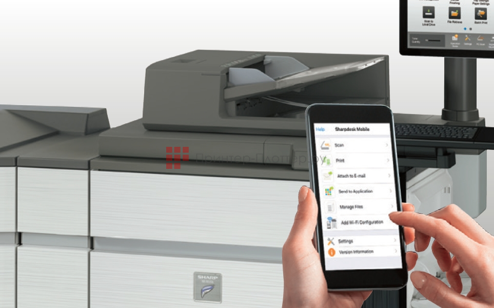 Sharp Herсules 3.5 MX-M1206EU. Легкое подключение