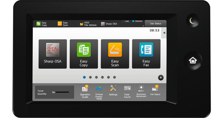 МФУ Sharp NANO IT 2 MX-B456WHEU. Панель управления