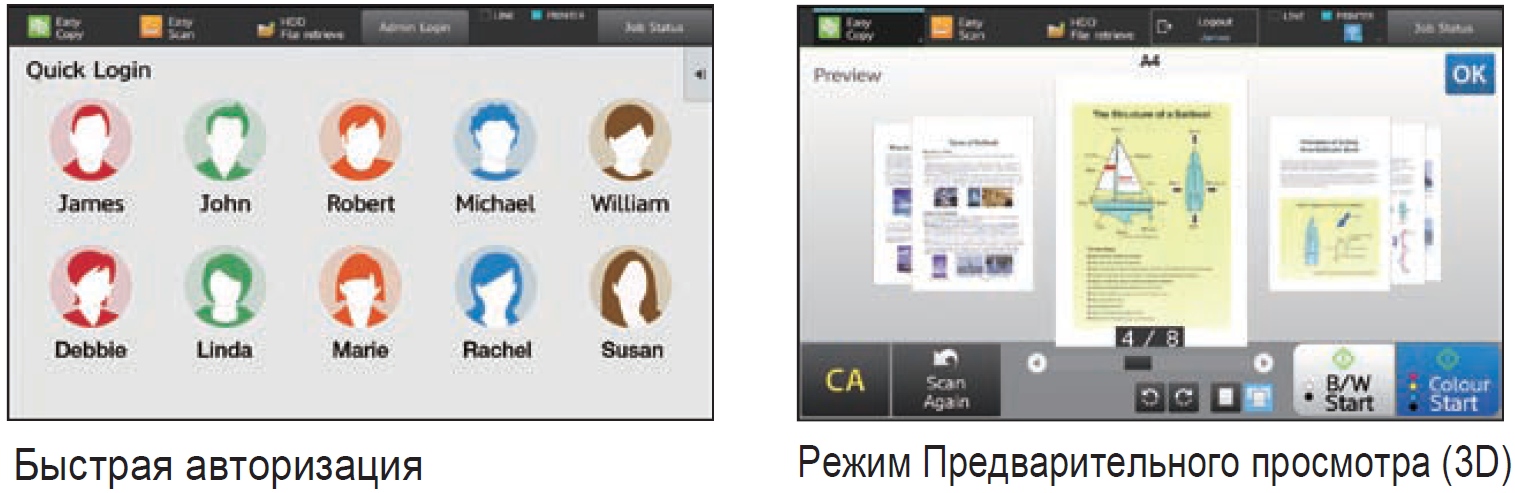 МФУ Sharp NEO 2 IT MX-C303WEU. Режим Предварительного просмотра