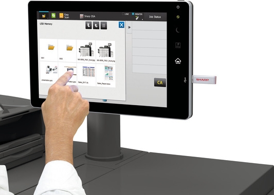 МФУ Sharp Polaris PRO 2 MX-8090NEE. Печать и сканирование через USB-накопитель