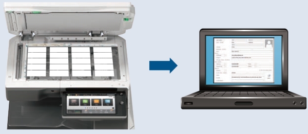 МФУ Sharp Taurus 2 MX-M6570EE. Управление данными с визитных карточек