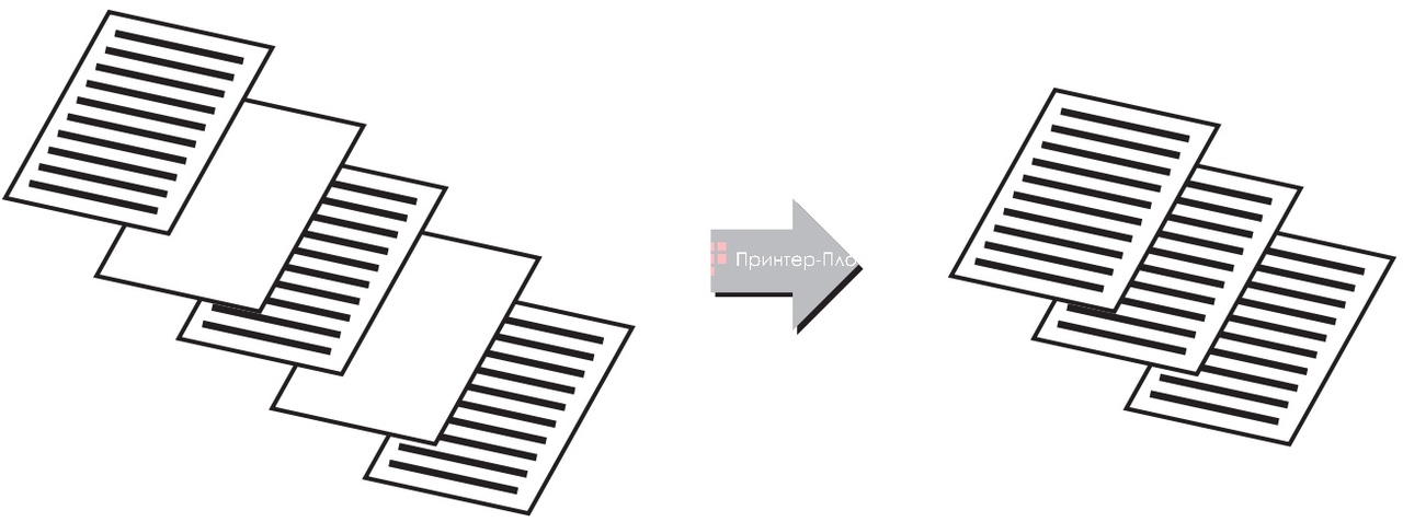 Sharp Taurus 3 BP-70M90EU. Пропуск пустой страницы