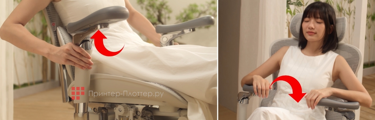 Sihoo C500-102-JT. Бионические подлокотники с 6D-шарниром