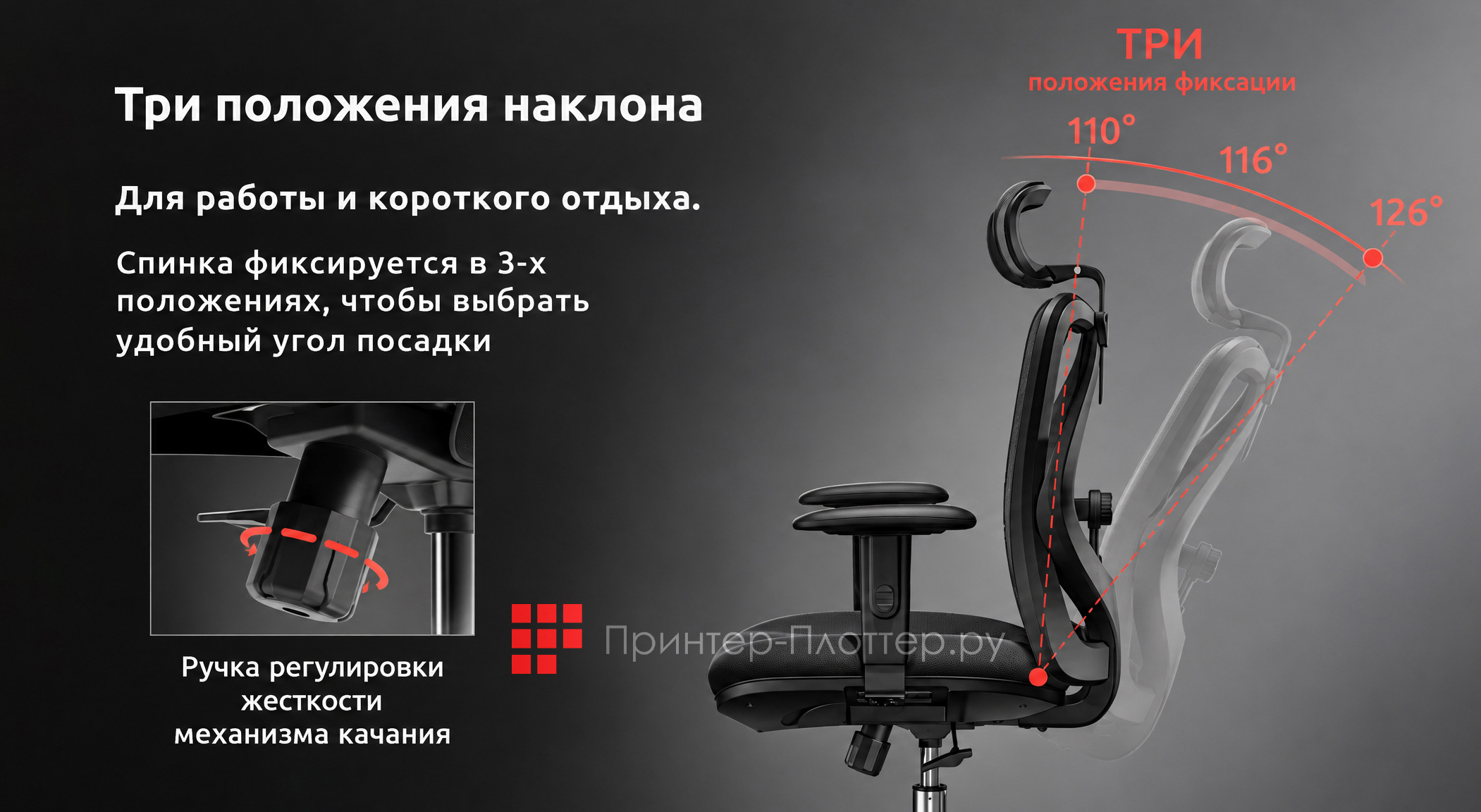 Sihoo M18T. Откидная спинка