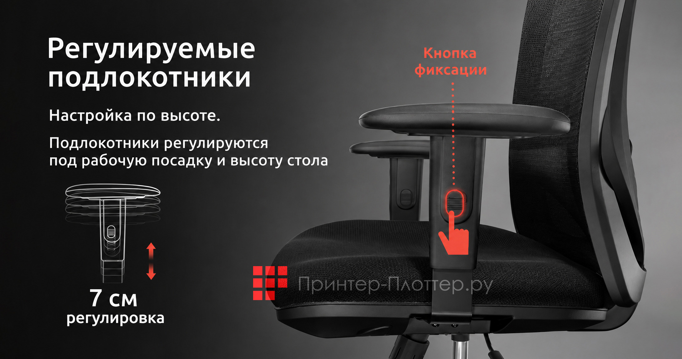 Sihoo M18T. Удобная поддержка для рук