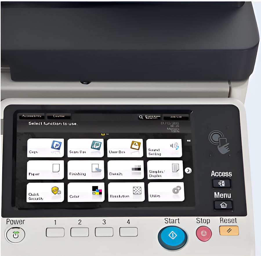 Sindoh N511. Аутентификация с помощью клавиатуры