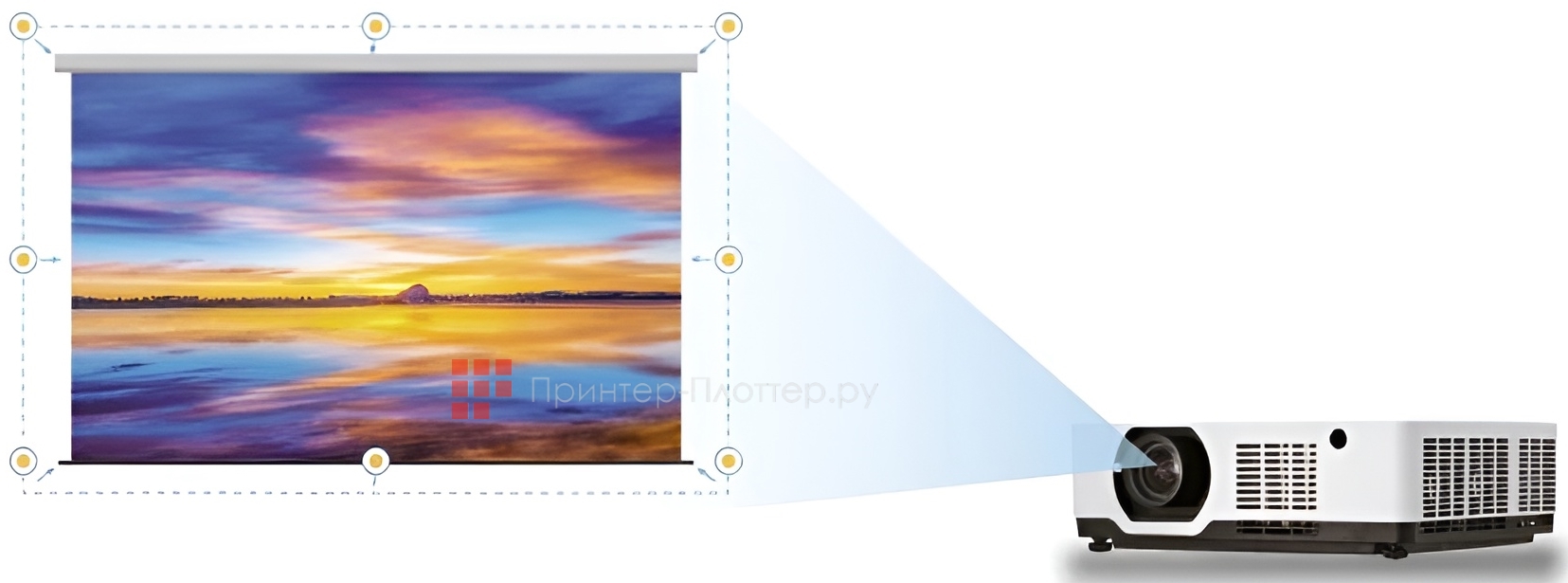 Sonnoc SNP-AC551LX. Коррекция геометрических искажений