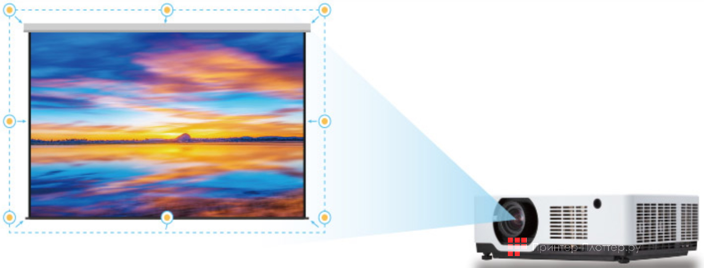 Sonnoc SNP-LC651LU. Коррекция геометрических искажений