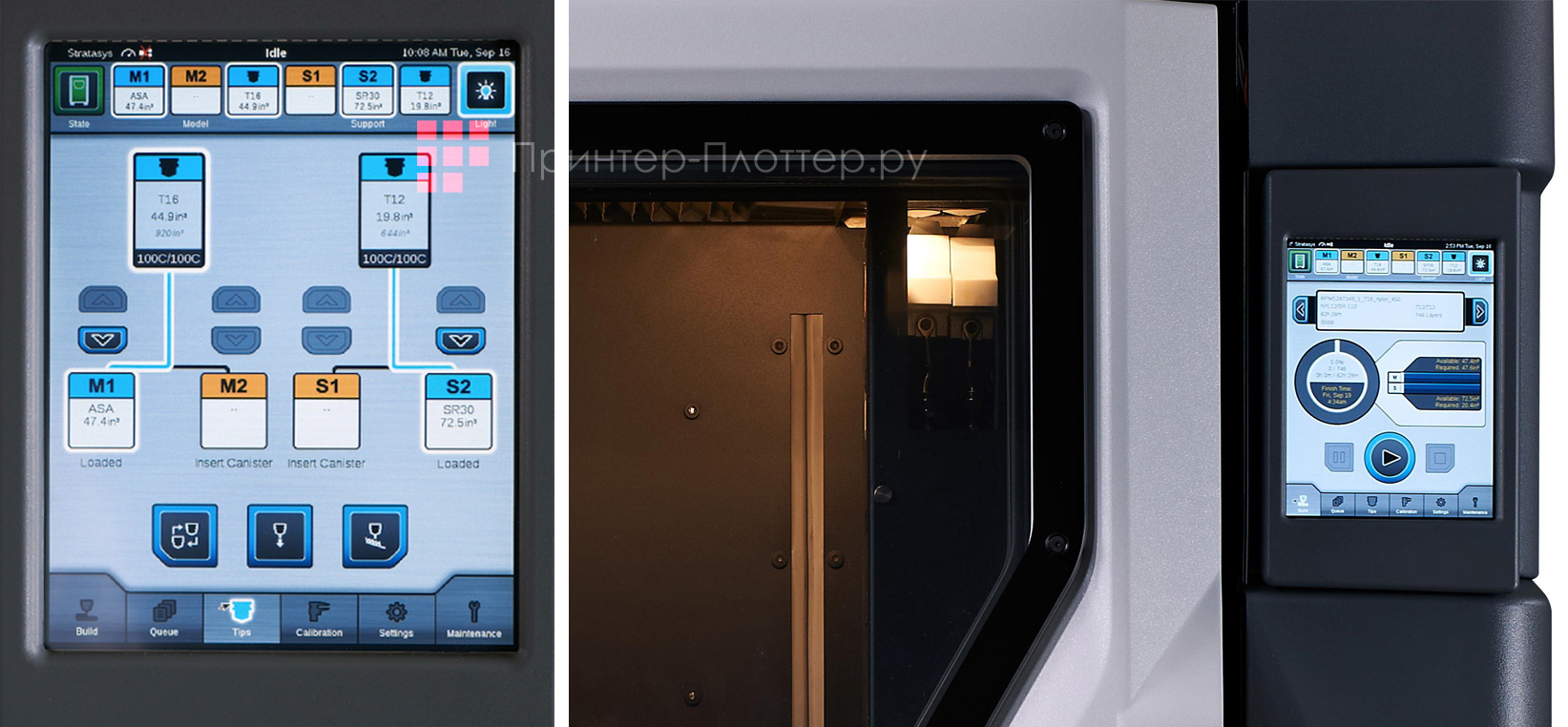 Stratasys Fortus 450mc. Сенсорный экран