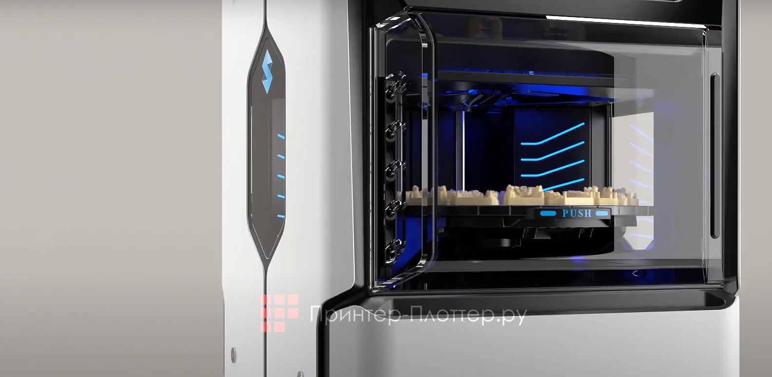 Stratasys J5 DentaJet. Принцип построения изделий по технологии PolyJet