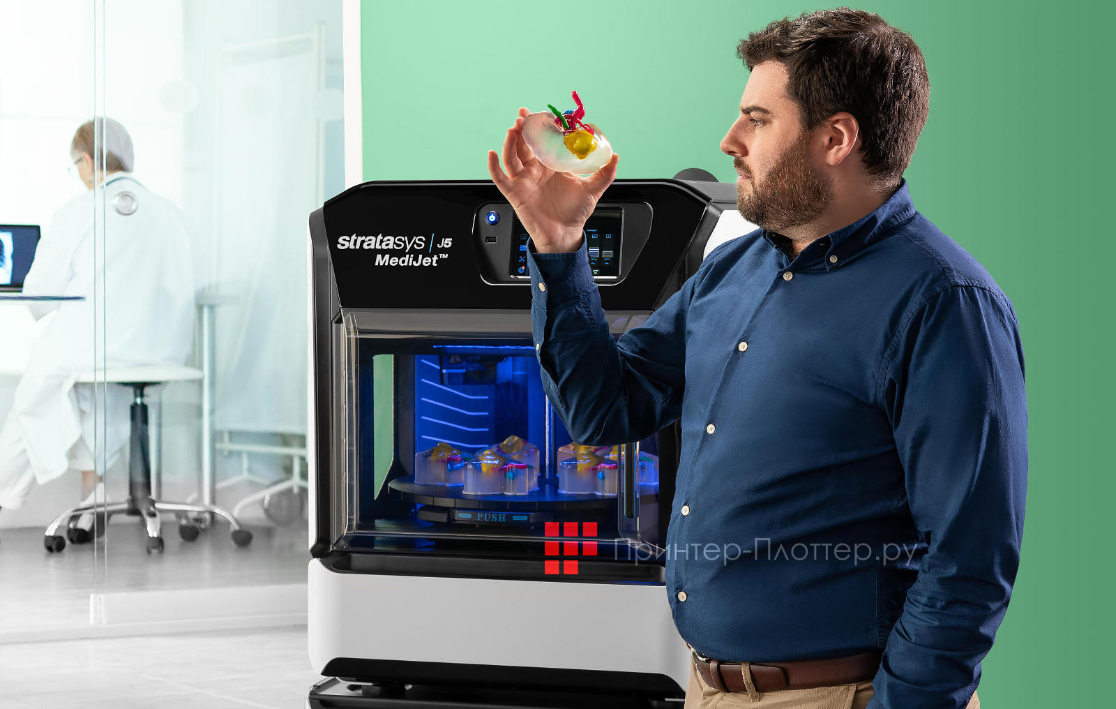 Stratasys J5 MediJet. Принцип построения изделий по технологии PolyJet