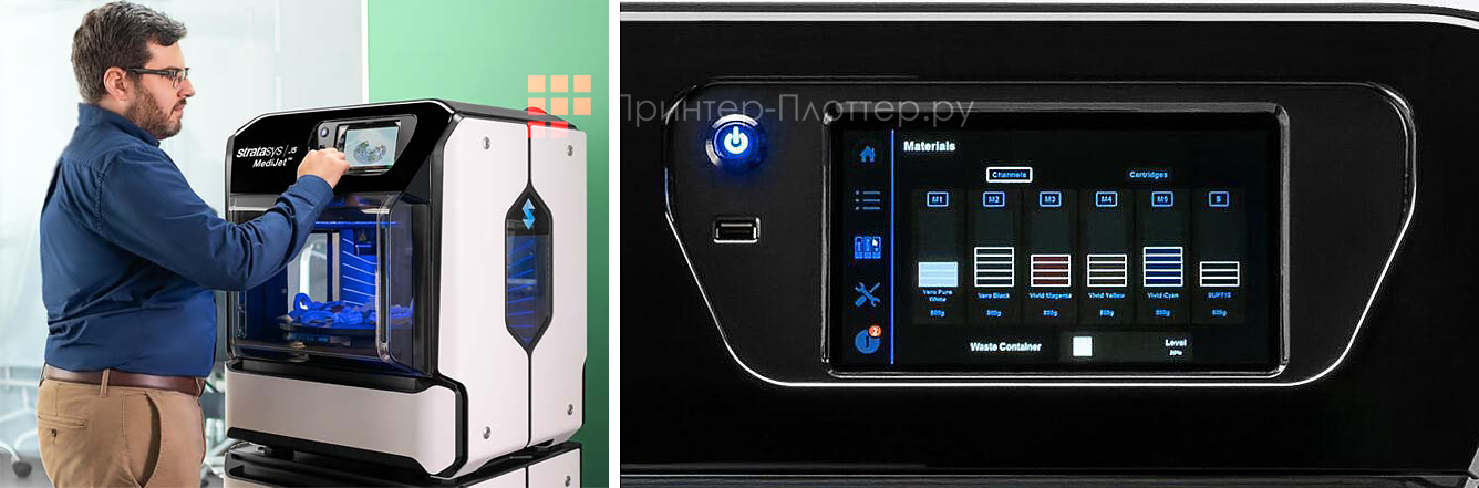 Stratasys J5 MediJet. Сенсорный экран