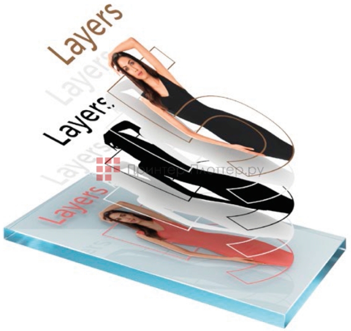 swissQprint Impala 4. Многослойная печать