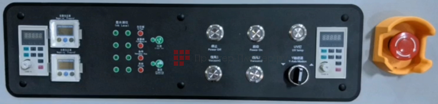 UVIP 1313. Средства манипуляции материала на рабочем столе принтера