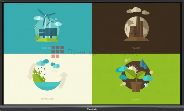 ViewSonic ViewBoard IFP8650-3. Разделение экрана