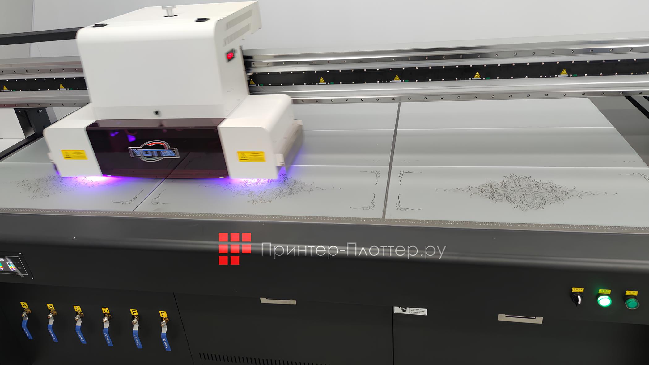Yotta Flatbed P30-R5. Печать на листовых материалах