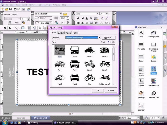 Brother PT-P900W. P-touch Editor