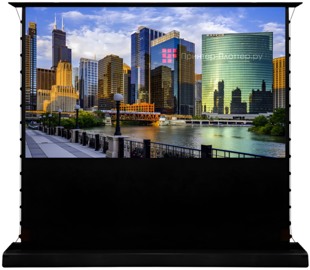 Моторизованные проекционные экраны LUMIEN напольного размещения. Cinema Rise Control