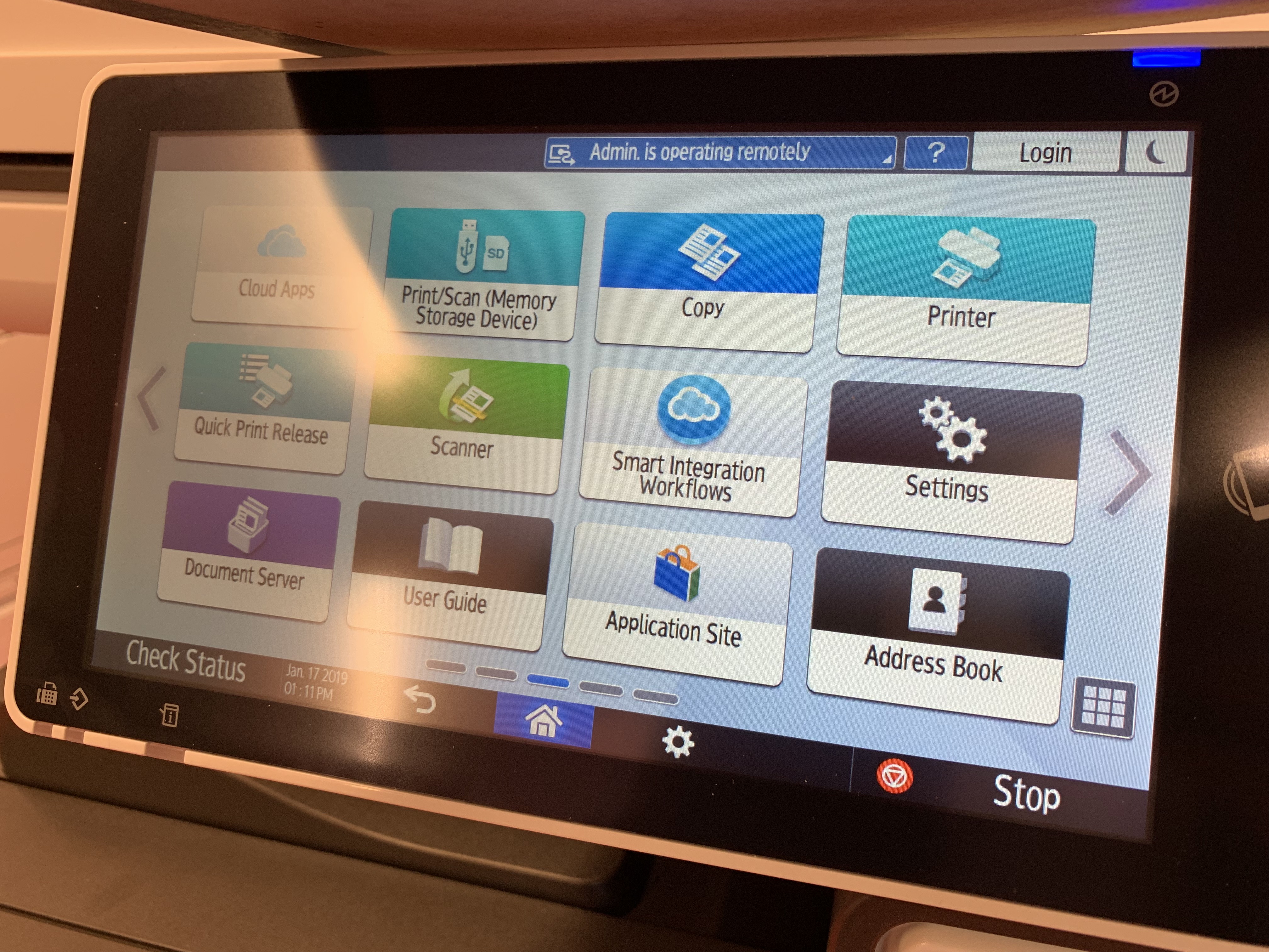 Ricoh IM Cxx00 Series. Новая панель управления Ricoh IM Cxx00 Series. Новая панель управления