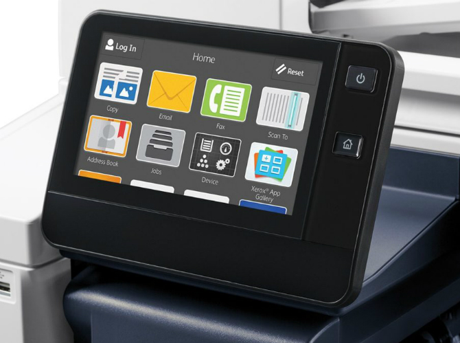 Xerox VersaLink B7000. 7-дюймовый сенсорный экран