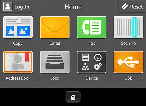 Xerox WorkCentre 6515. Интерфейс дисплея