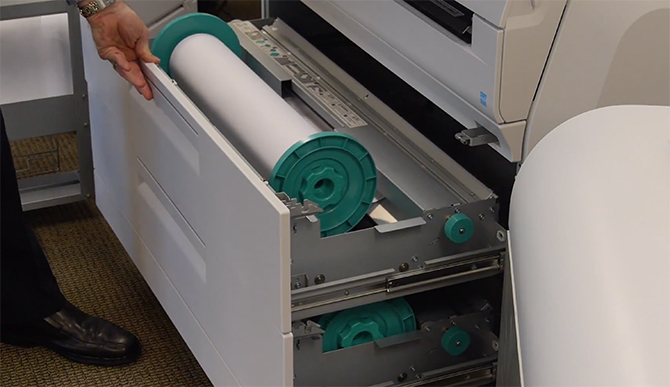 OKI Teriostar LP-1040 MF-2R. Замена бумаги