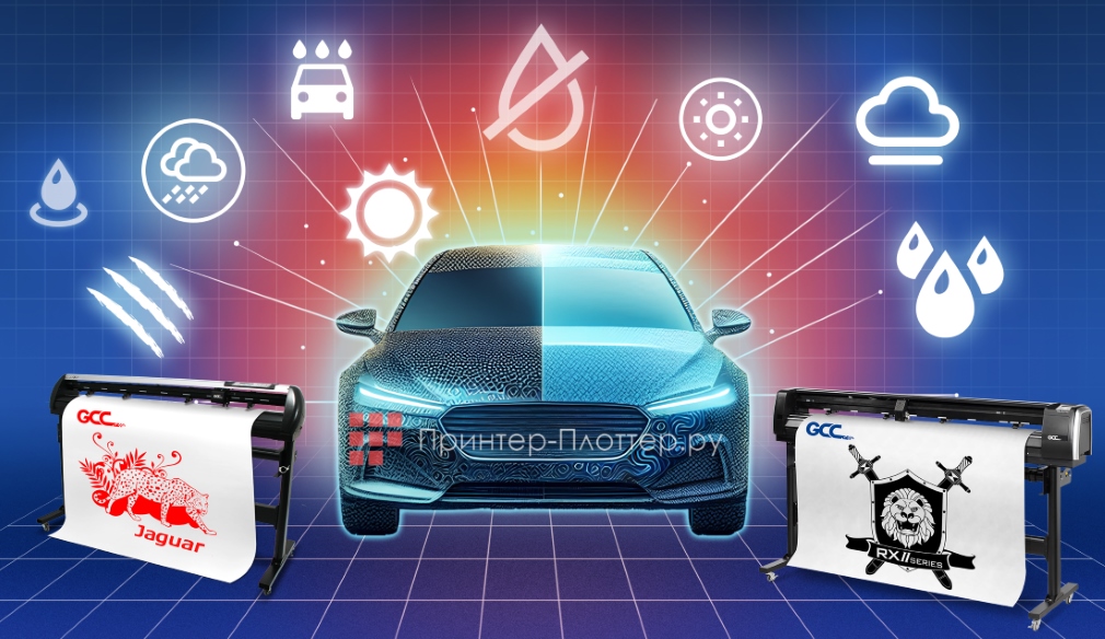 Режущие плоттеры GCC серий RXII и Jaguar V совместимы с ПО 3M Patterns and Solutions Center. Применение