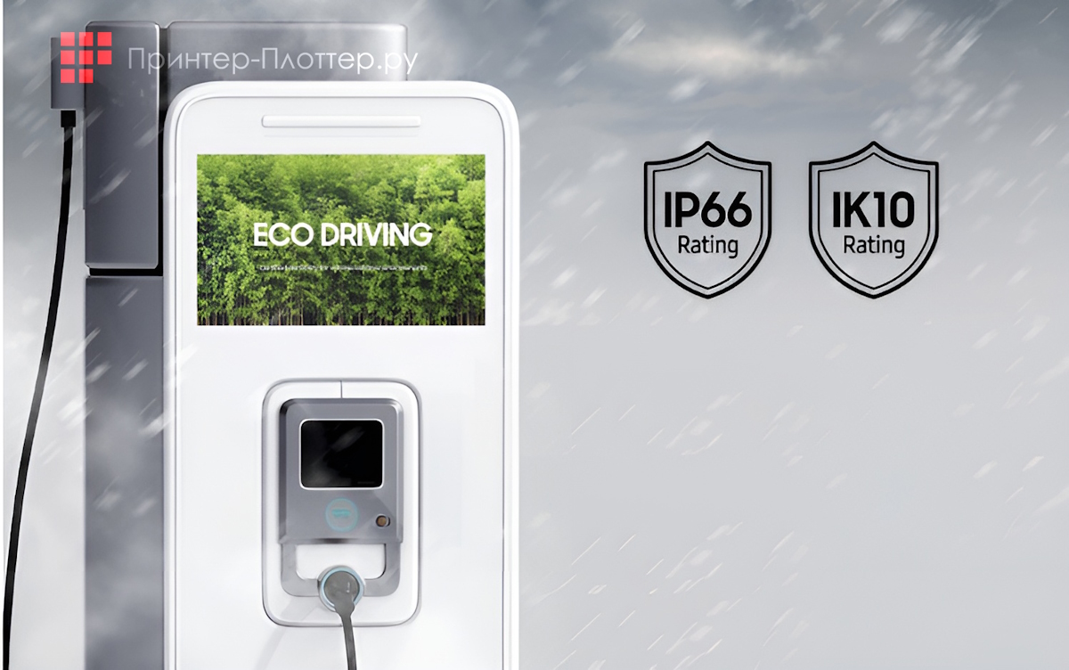 Samsung OH24B – компактный всепогодный дисплей. Оптимизирован для использования на открытом воздухе