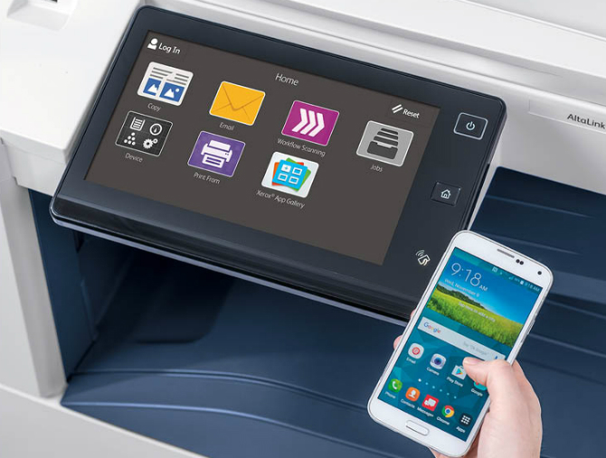 Xerox AltaLink series. Сенсорный интерфейс