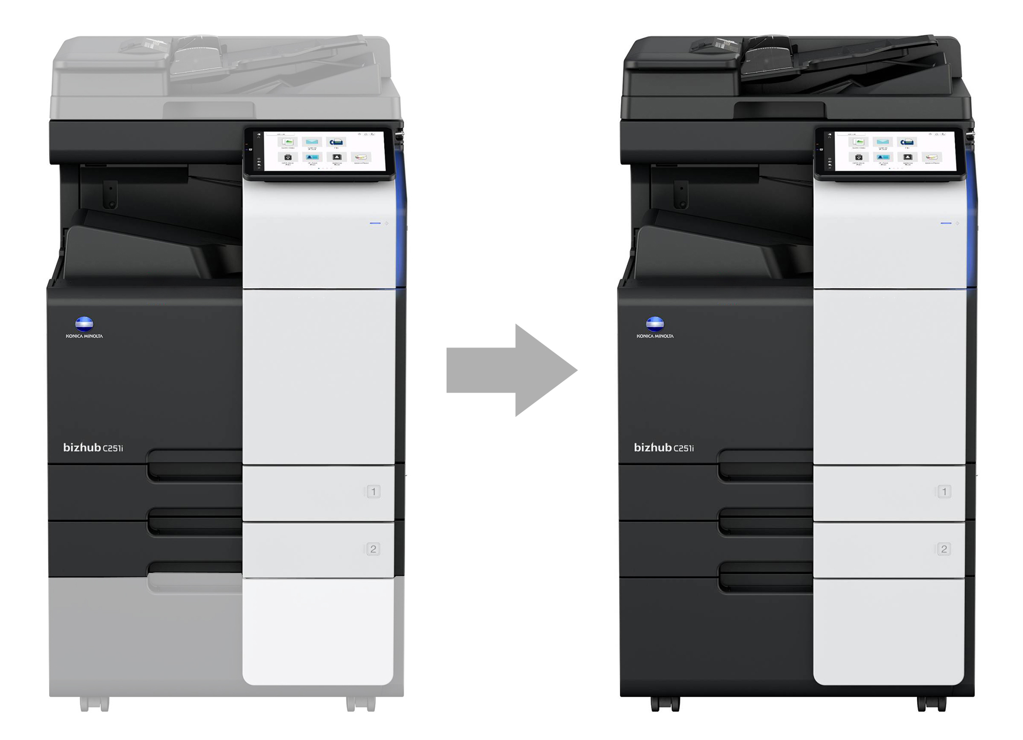 Как выбрать копир (часть 1). Основные опции: автоподатчик и подставка. Основные типы опций для копиров