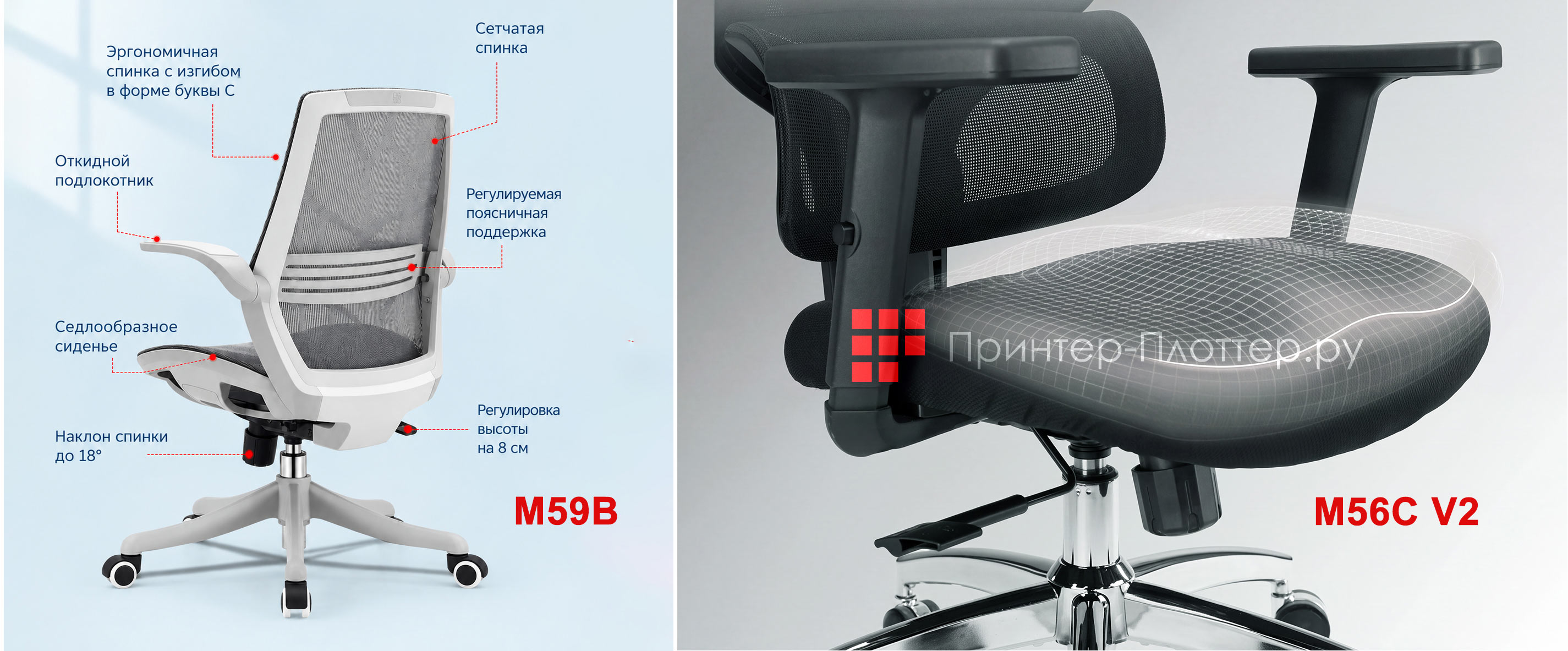 Sihoo M59B или M56C V2: простая сетка или мягкая посадка