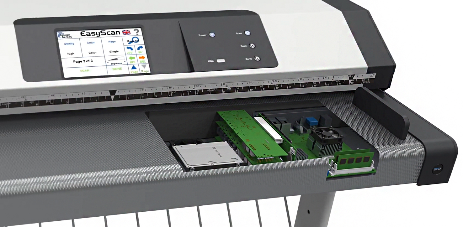 Встроенный контроллер в сканере WideTEK