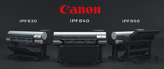 Canon iPF830, iPF840, iPF850. Высокопроизводительные плоттеры для печати CAD/GIS