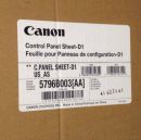 Canon крышка контрольной панели Control Panel Sheet-D1