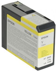 Картридж Epson T5804 (yellow) 80 мл C13T580400 купить в Москве и с доставкой по России по низкой цене