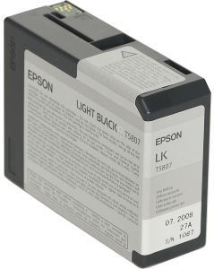 Картридж Epson T5807 (light black) 80 мл C13T580700 купить в Москве и с доставкой по России по низкой цене