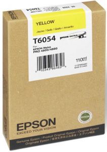 Картридж Epson T6054 (yellow) 110 мл C13T605400 купить в Москве и с доставкой по России по низкой цене