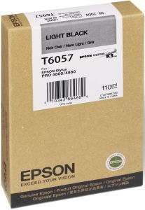 Картридж Epson T6057 (light black) 110 мл C13T605700 купить в Москве и с доставкой по России по низкой цене