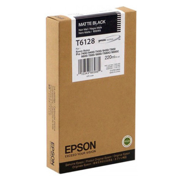 Картридж Epson T6128 (matte black) 220 мл C13T612800 купить в Москве и с доставкой по России по низкой цене