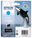 Картридж Epson T7602 (cyan), 26 мл