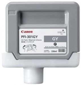 Картридж Canon PFI-301GY (gray) 330 мл 1495B001 купить в Москве и с доставкой по России по низкой цене